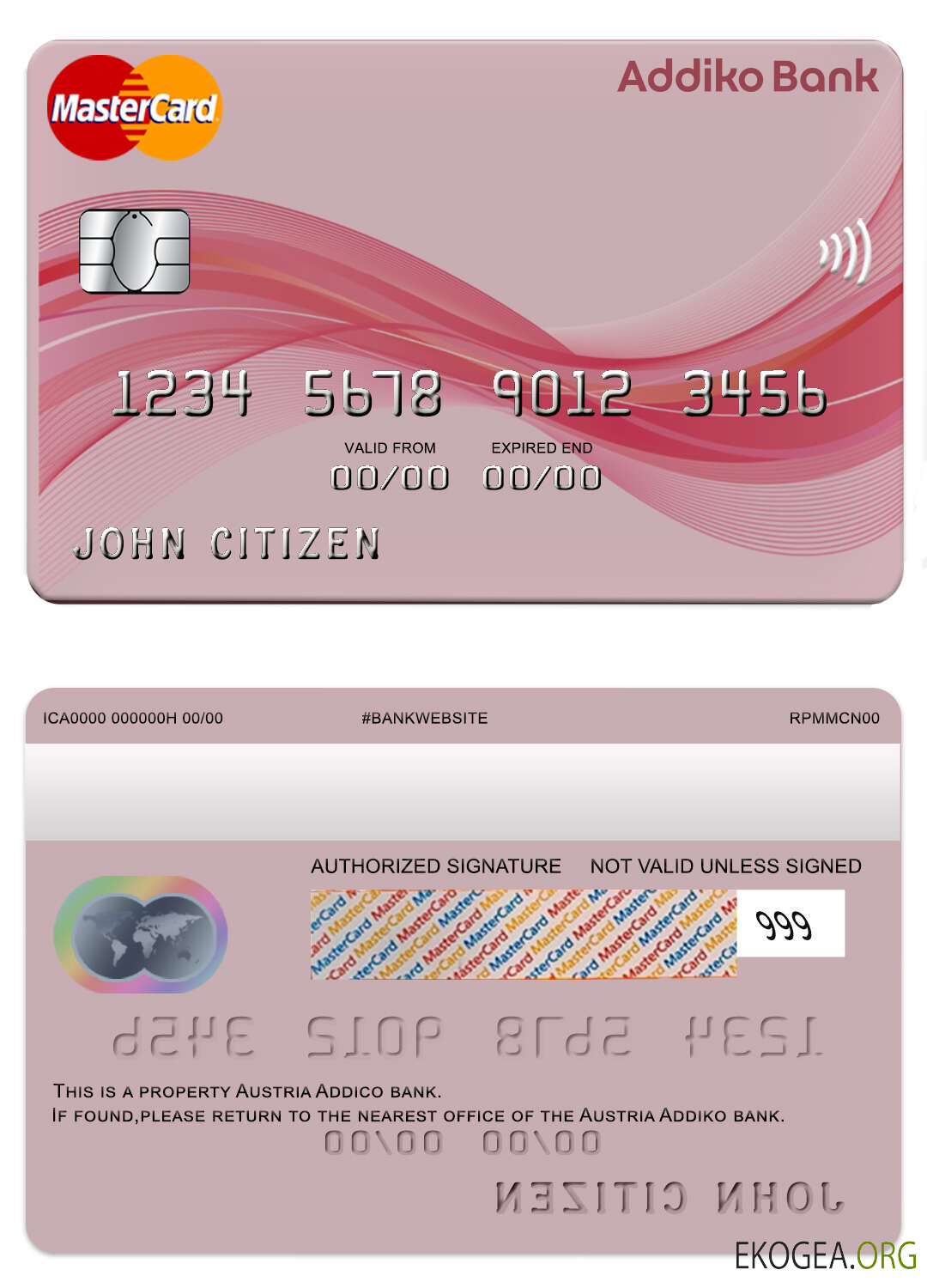 Autriche Addiko bank mastercard